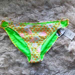 Floral Neon Bikini Bottom